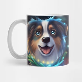 Cute Australian Shepherd Drawing Mug